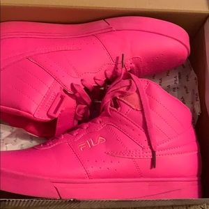 Neon pink filas